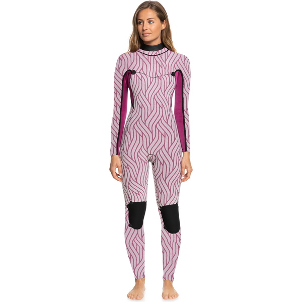 2023 Roxy Femmes Elite 5/4/3mm Chest Zip Combinaison Néoprène ERJW103114 - Black